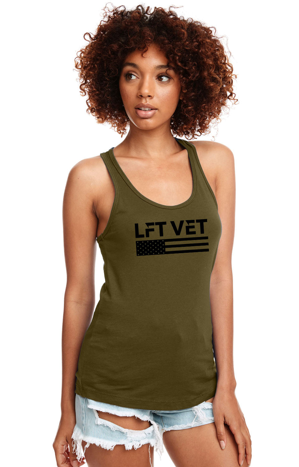 LFTVET Flag Ideal Racerback Tank
