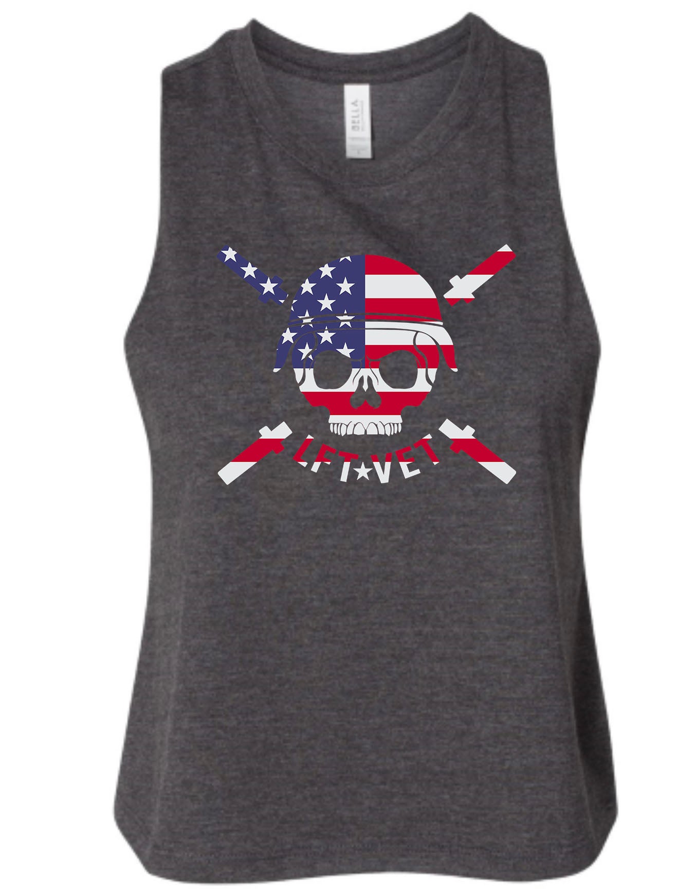 Stars & Stripes Logo Racerback Cropped Tank