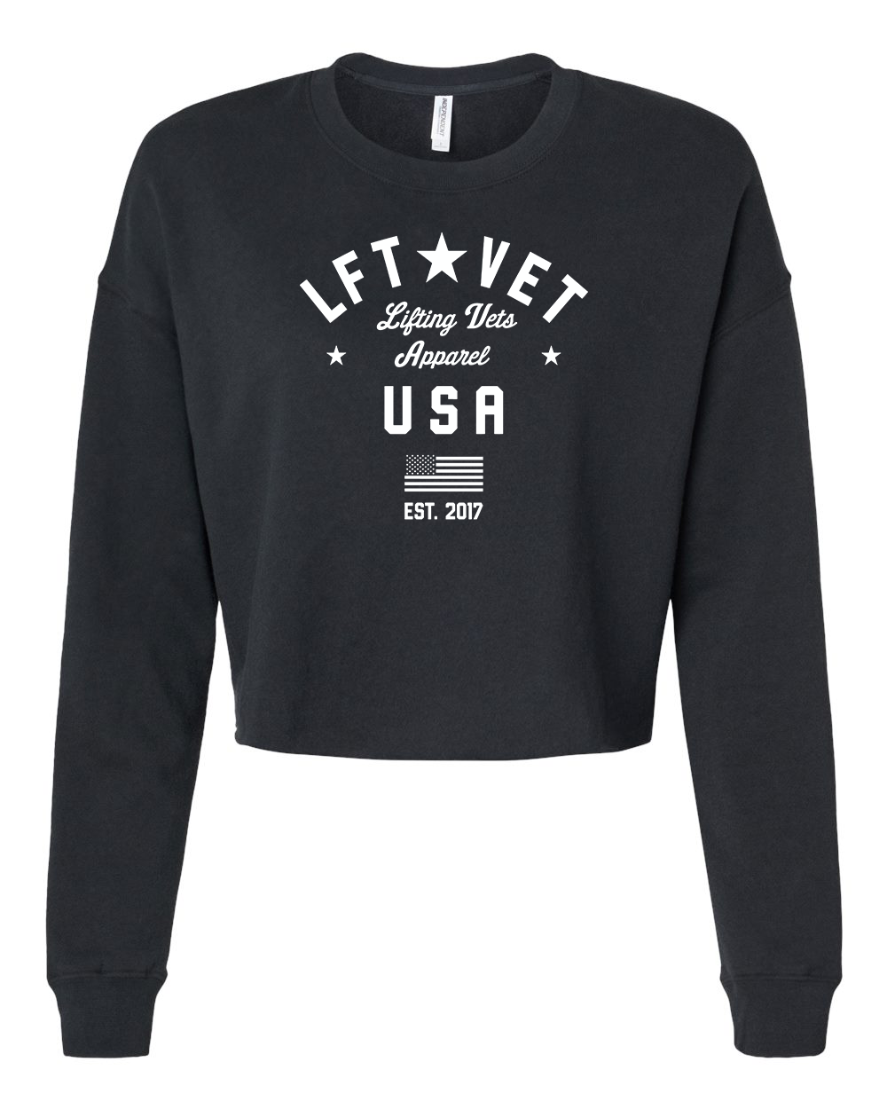 LFTVET USA Cropped Crew Pullover