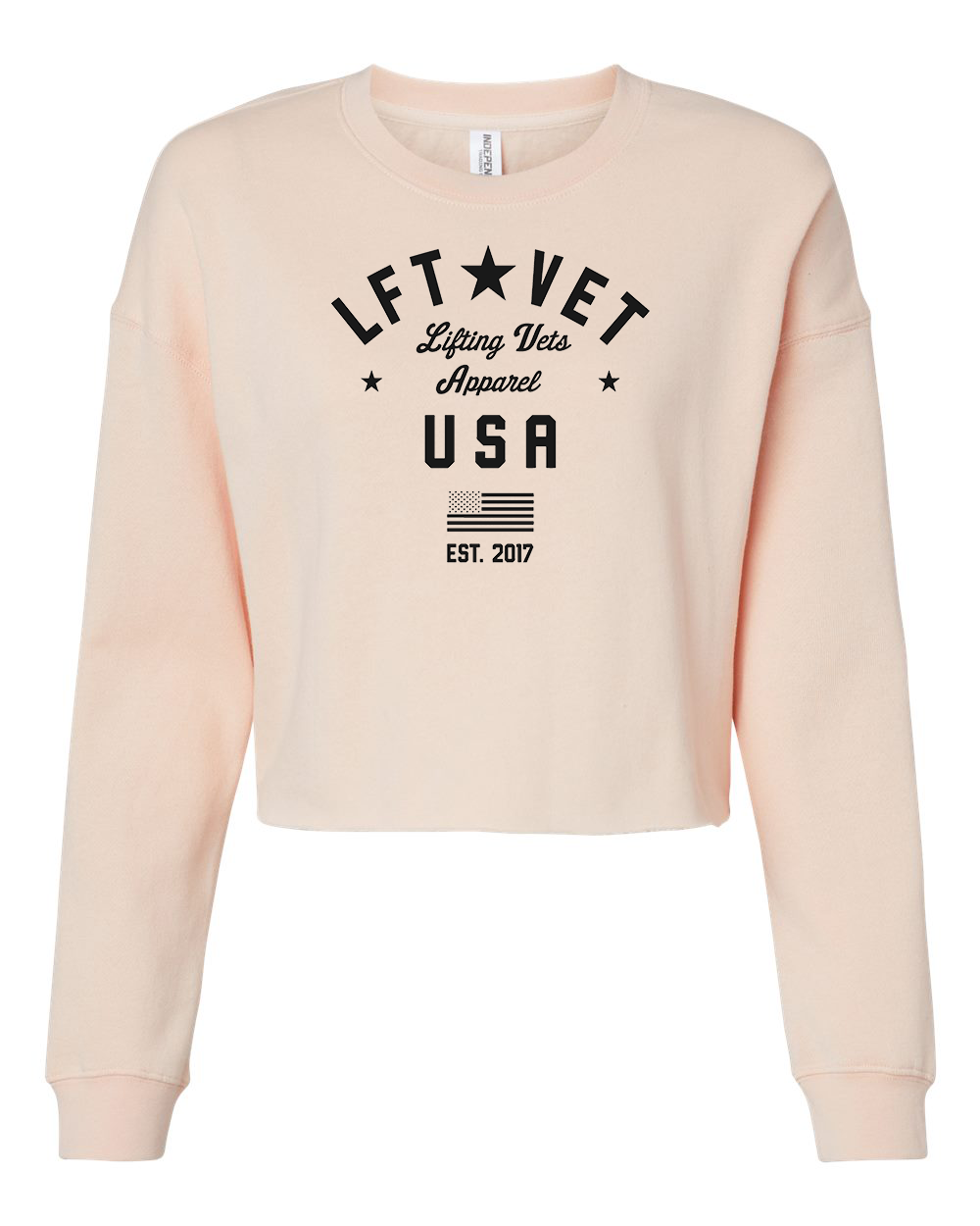 LFTVET USA Cropped Crew Pullover