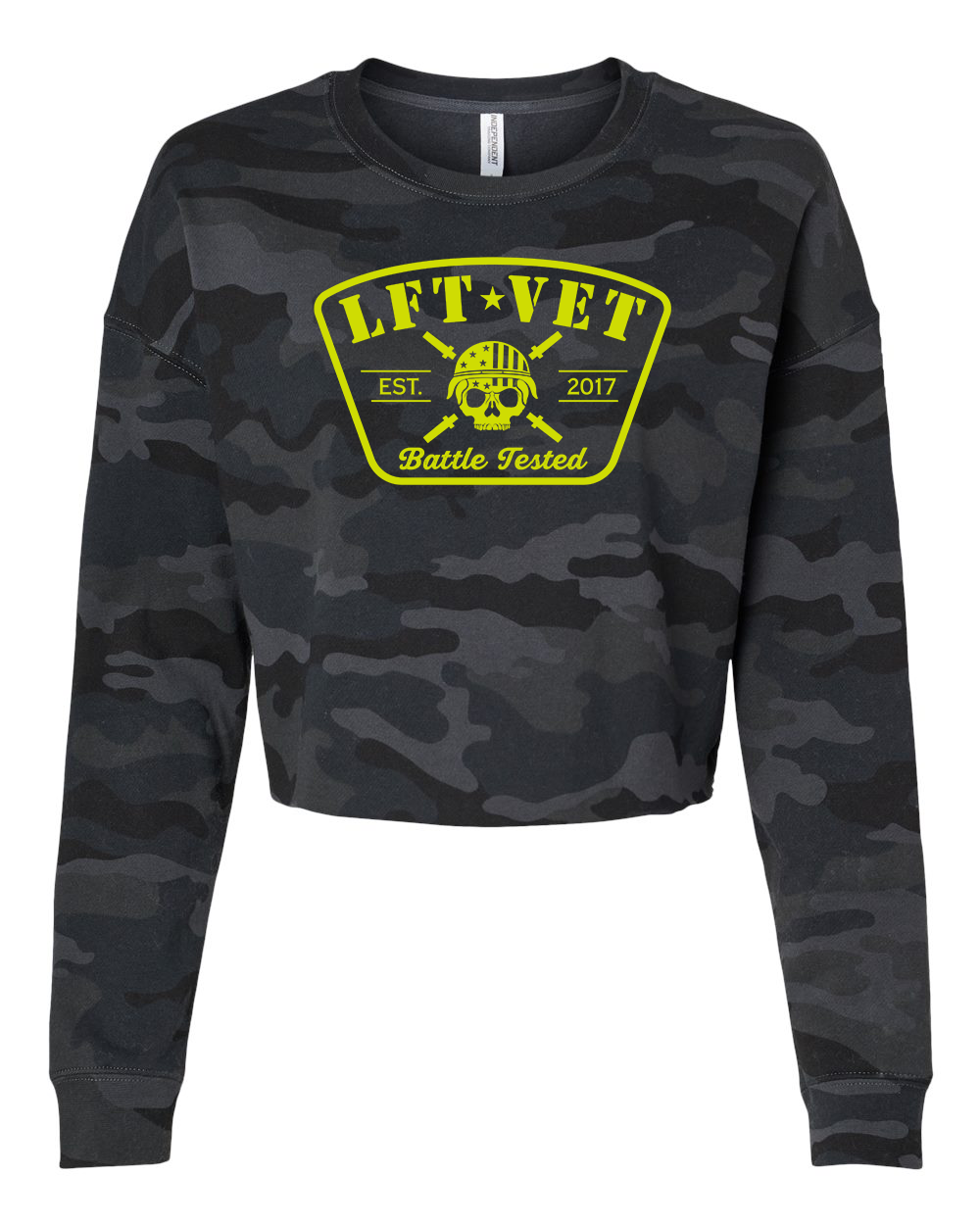 Battle Tested Patch Cropped Crew Pullover
