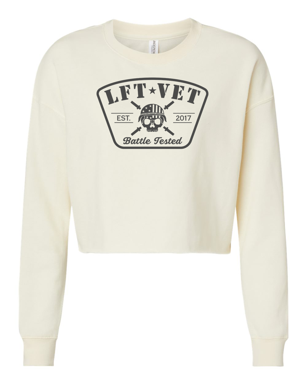Battle Tested Patch Cropped Crew Pullover