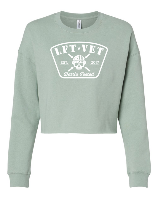 Battle Tested Patch Cropped Crew Pullover