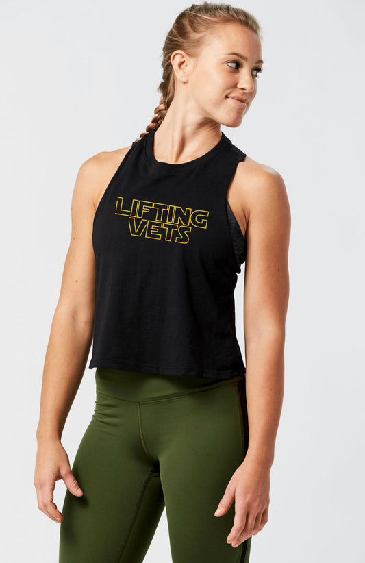 Stars Wars Design Racerback Cropped Tank