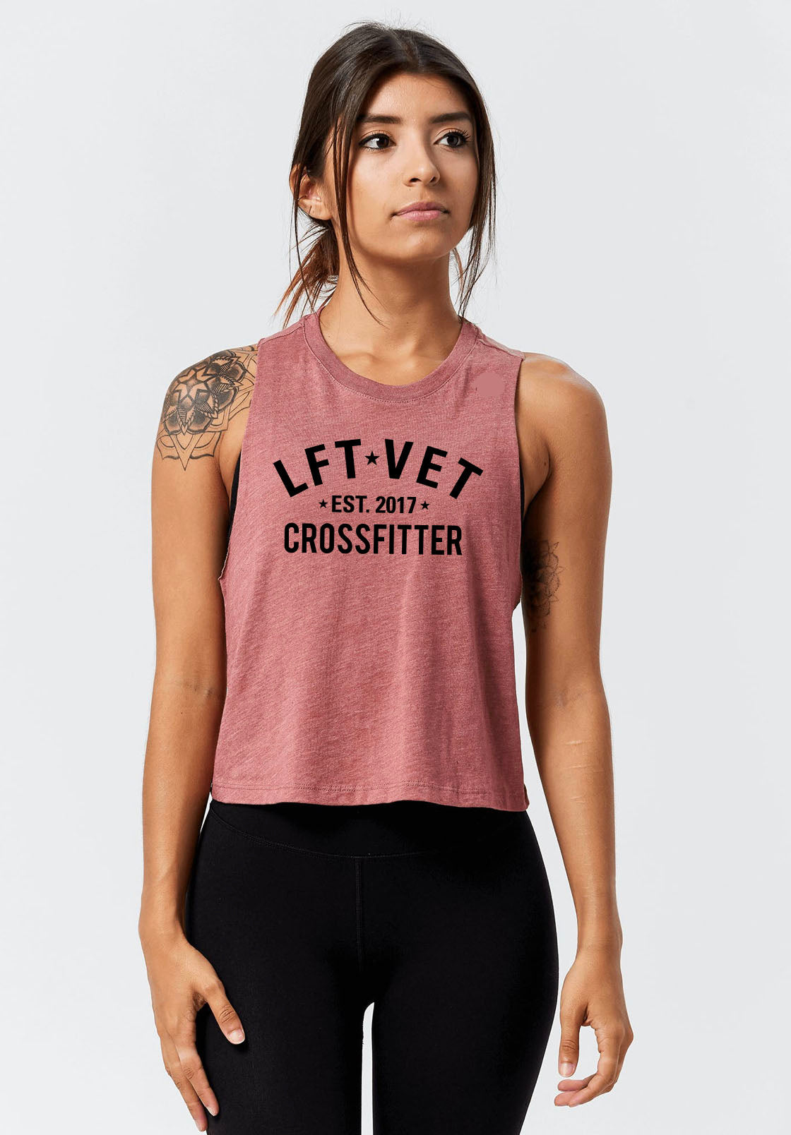 Crossfitter Racerback Cropped Tank