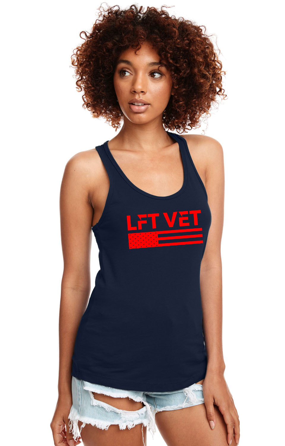 LFTVET Flag Ideal Racerback Tank