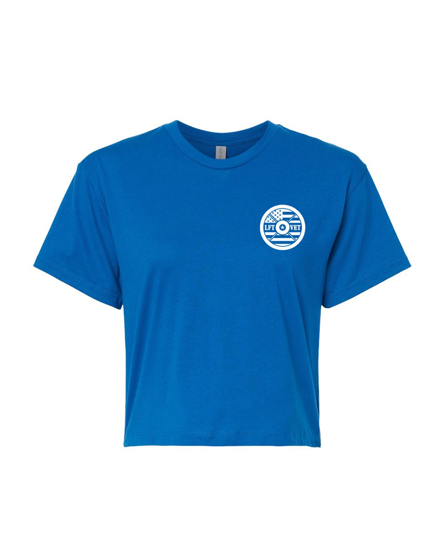 Barbell Ideal Crop Tee - Royal Blue