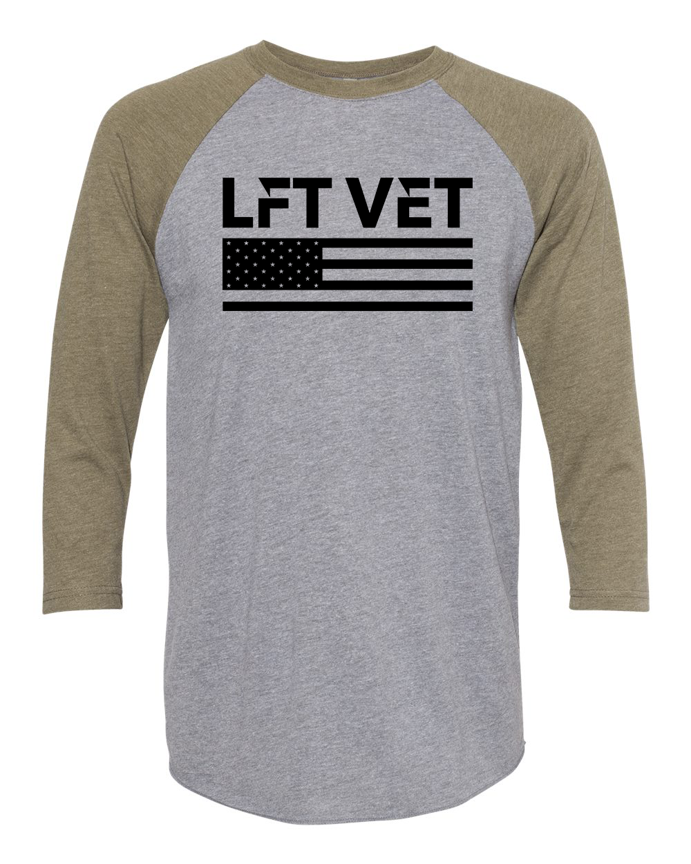 LFTVET Flag Raglan-Military Green/Premium Heather