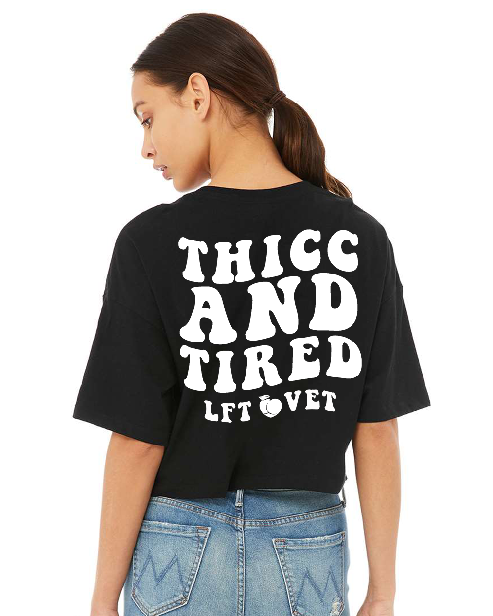 Thicc and Tired Cali Crop Tee