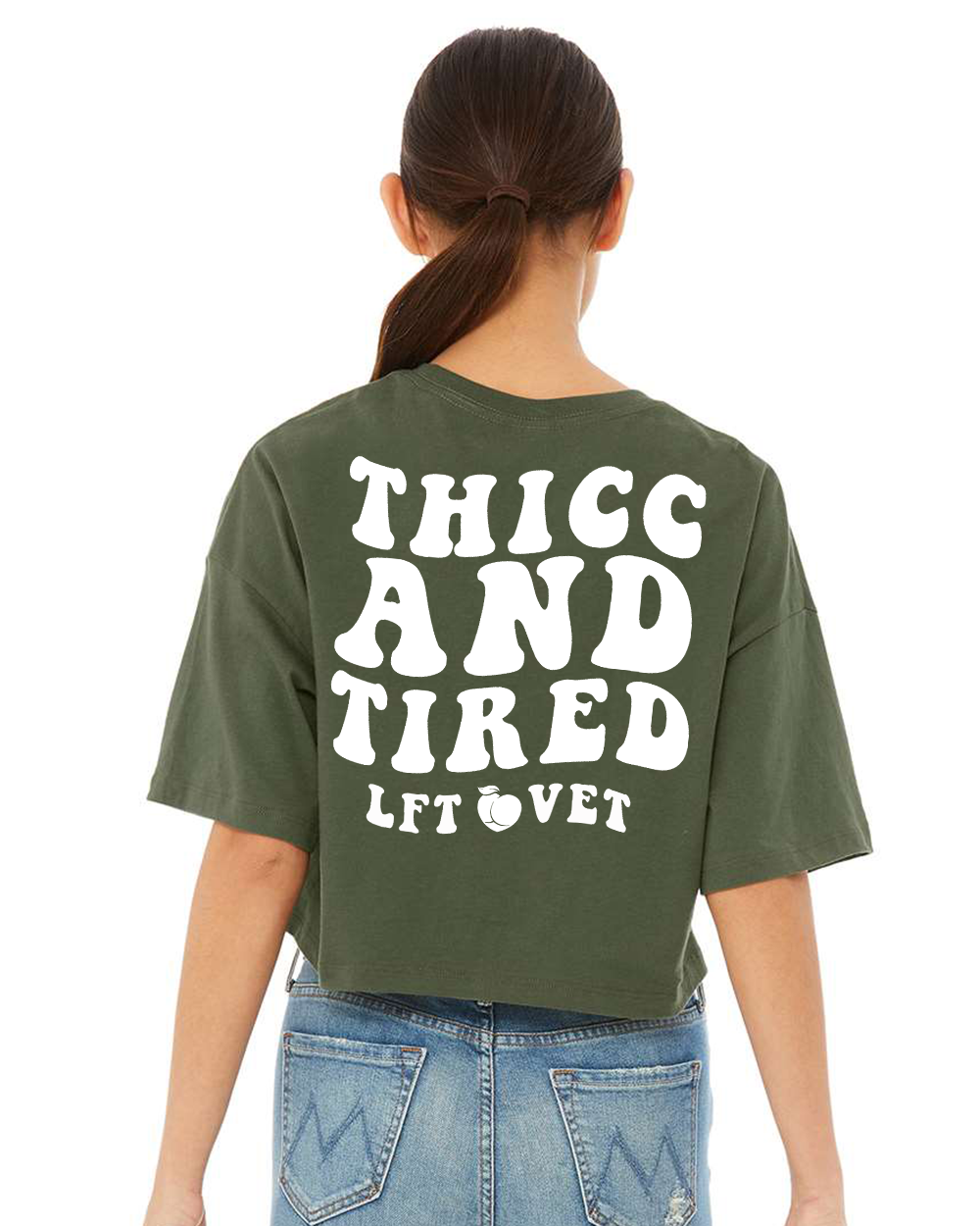 Thicc and Tired Cali Crop Tee