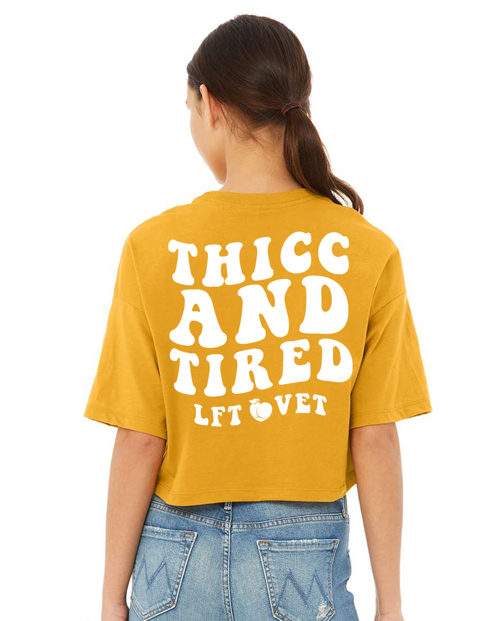 Thicc and Tired Cali Crop Tee