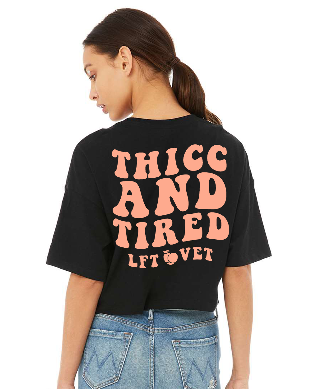 Thicc and Tired Cali Crop Tee