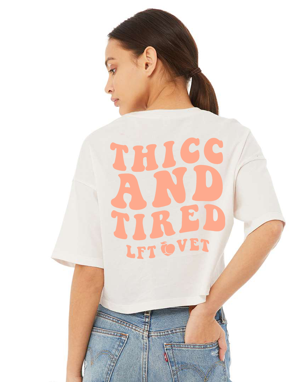 Thicc and Tired Cali Crop Tee