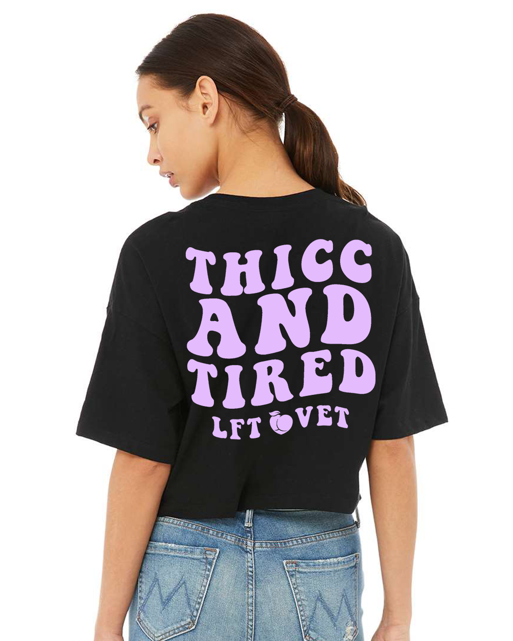 Thicc and Tired Cali Crop Tee