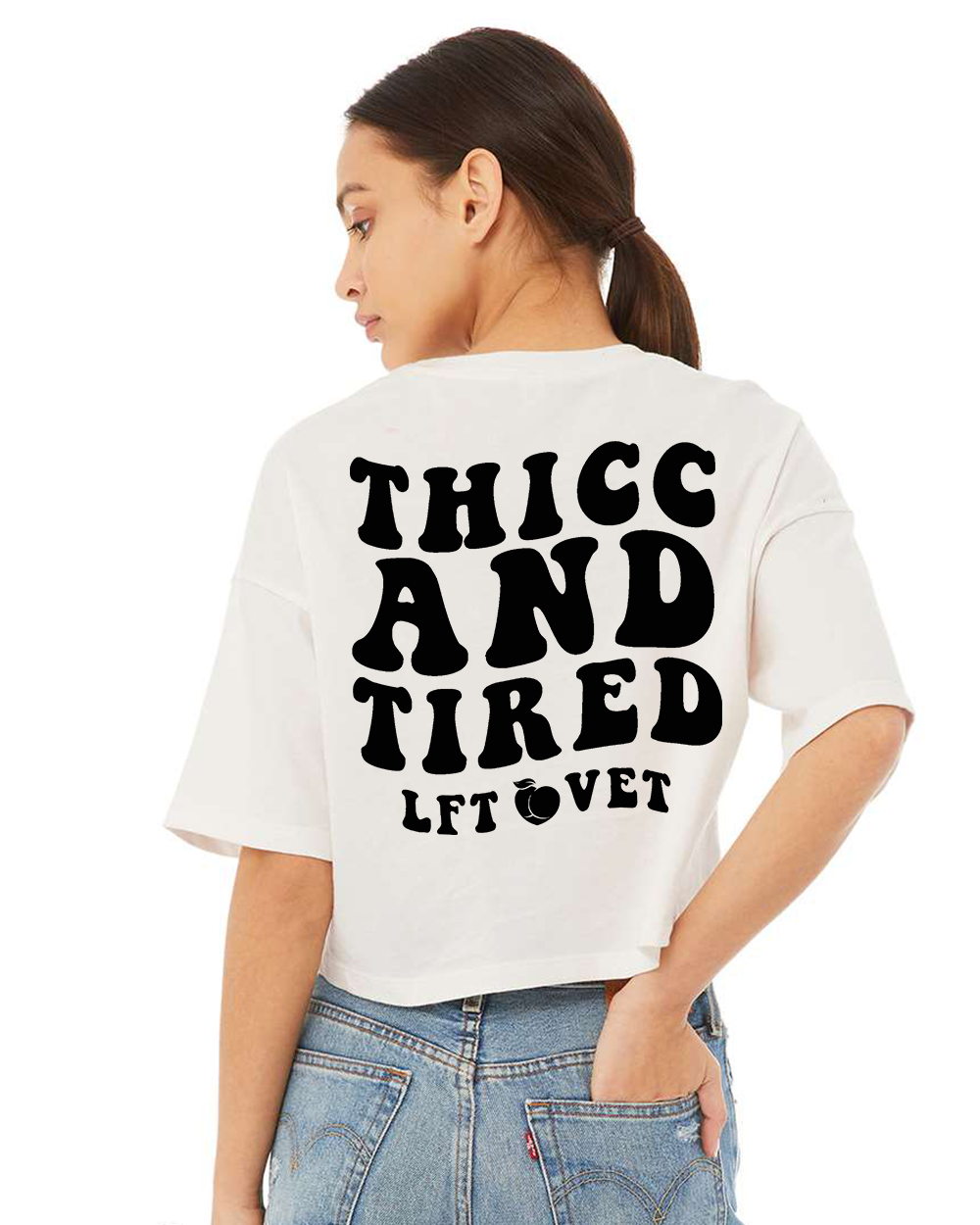 Thicc and Tired Cali Crop Tee