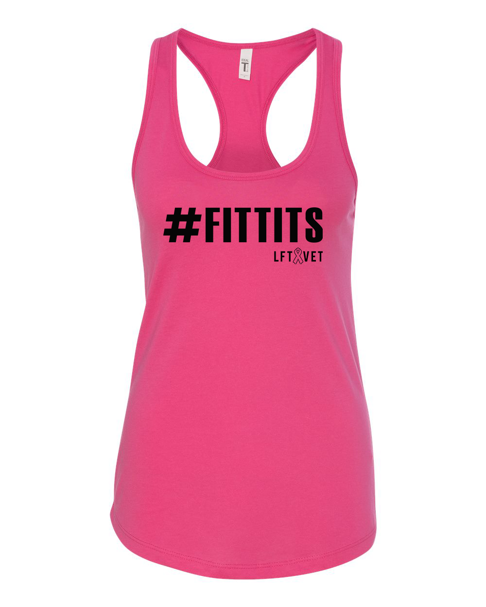Fit Tits Racerback- Raspberry