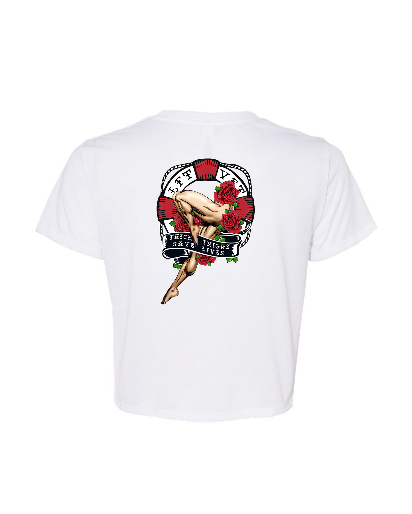 Lifesaver Flowy Crop Tee