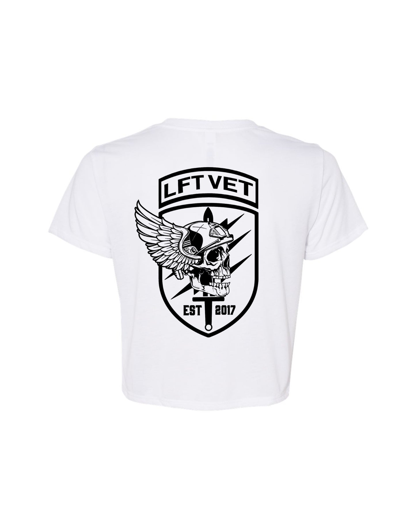 Rebel Flowy Crop Tee - White