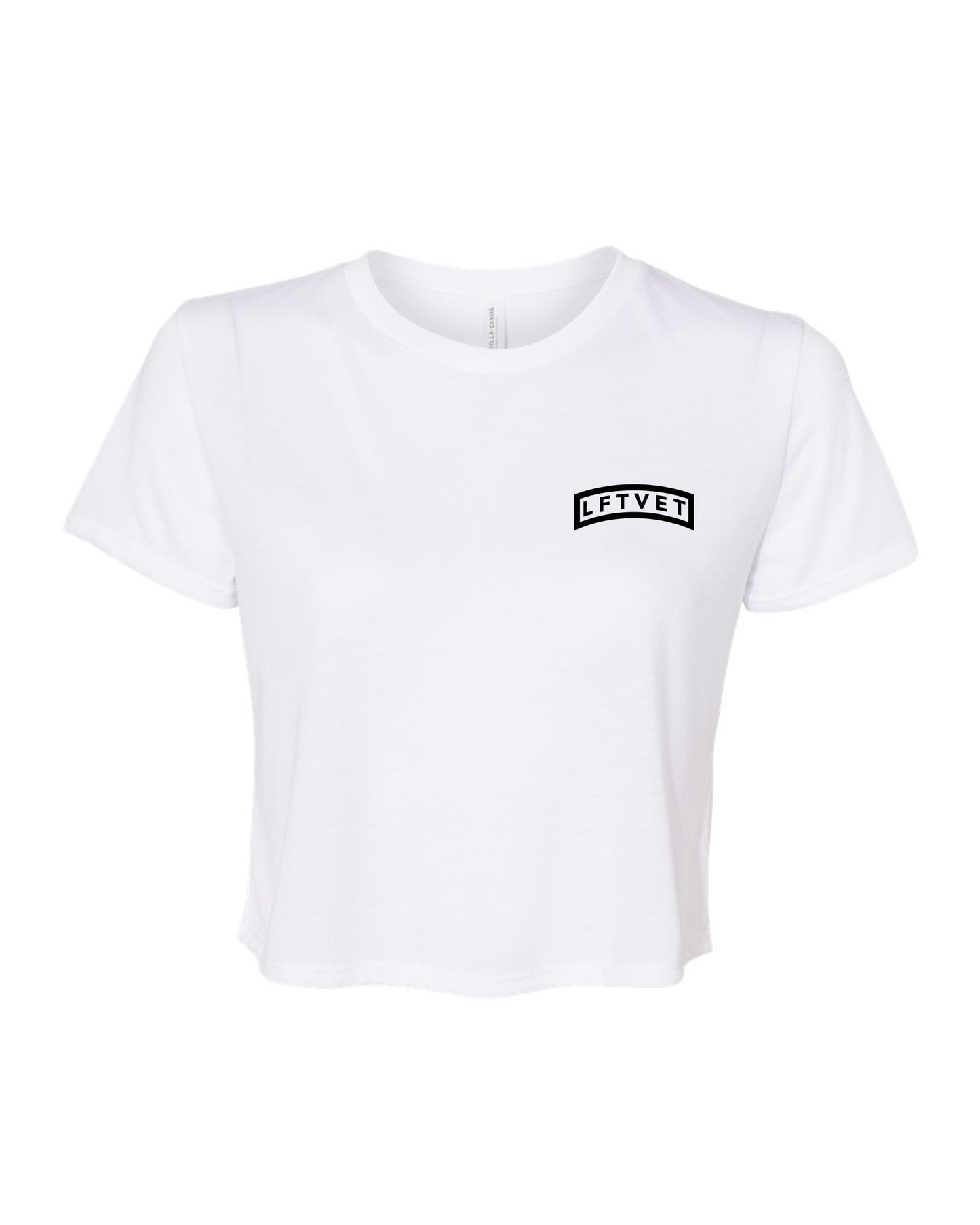 Rebel Flowy Crop Tee - White