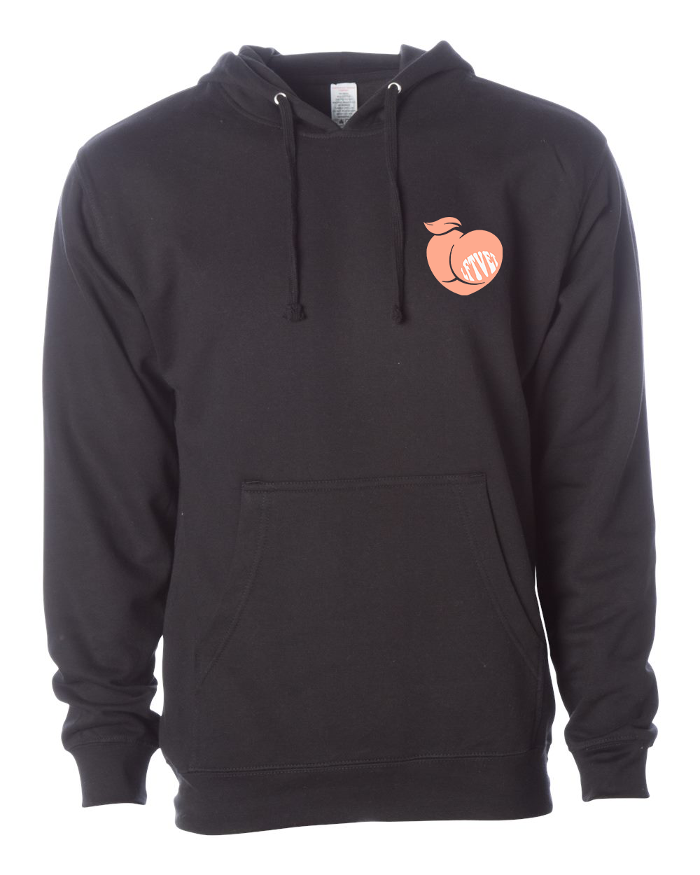 Thicc and Tired Peach Hoodie