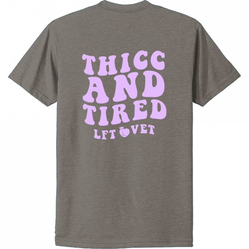 Thicc and Tired Plum Tee