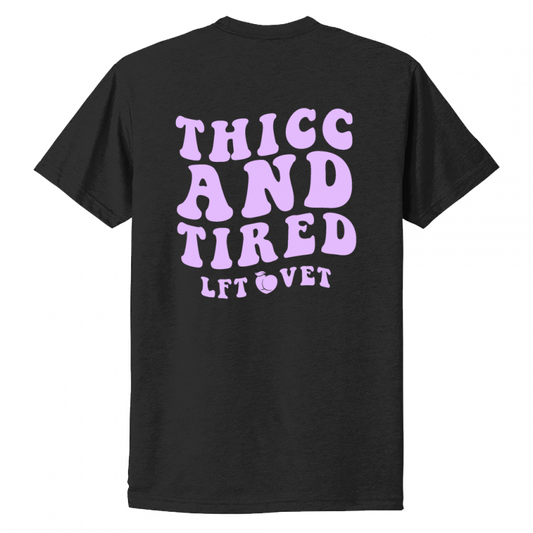 Thicc and Tired Plum Tee