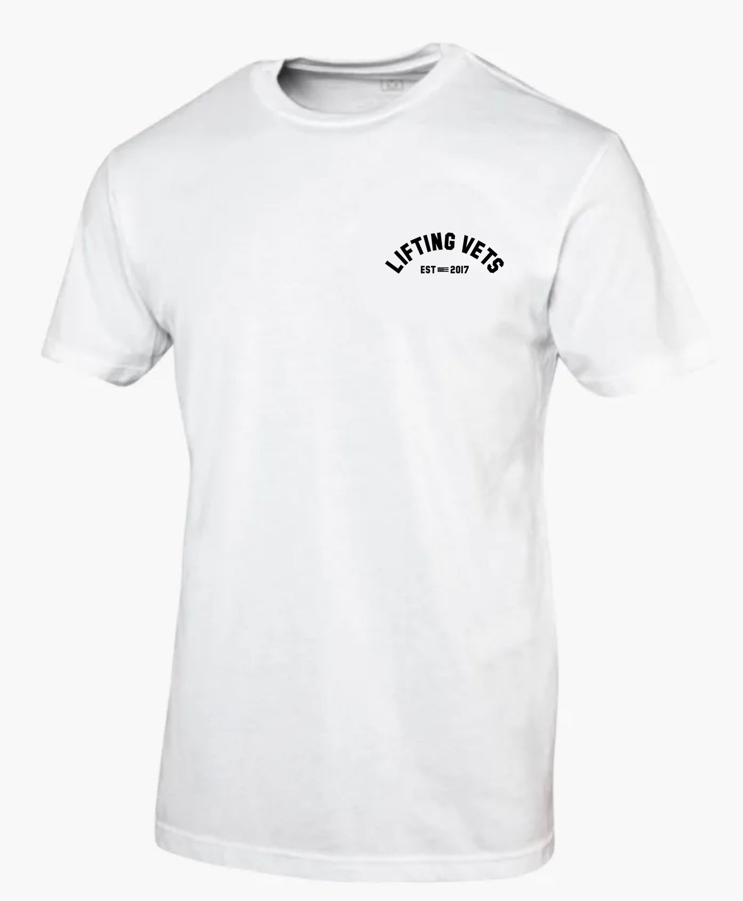 Lifting Vets Chest Print Tee