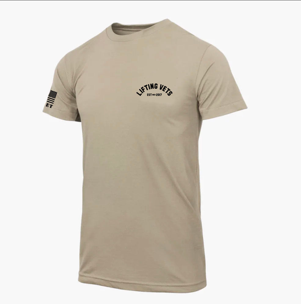 Lifting Vets Chest Print Tee