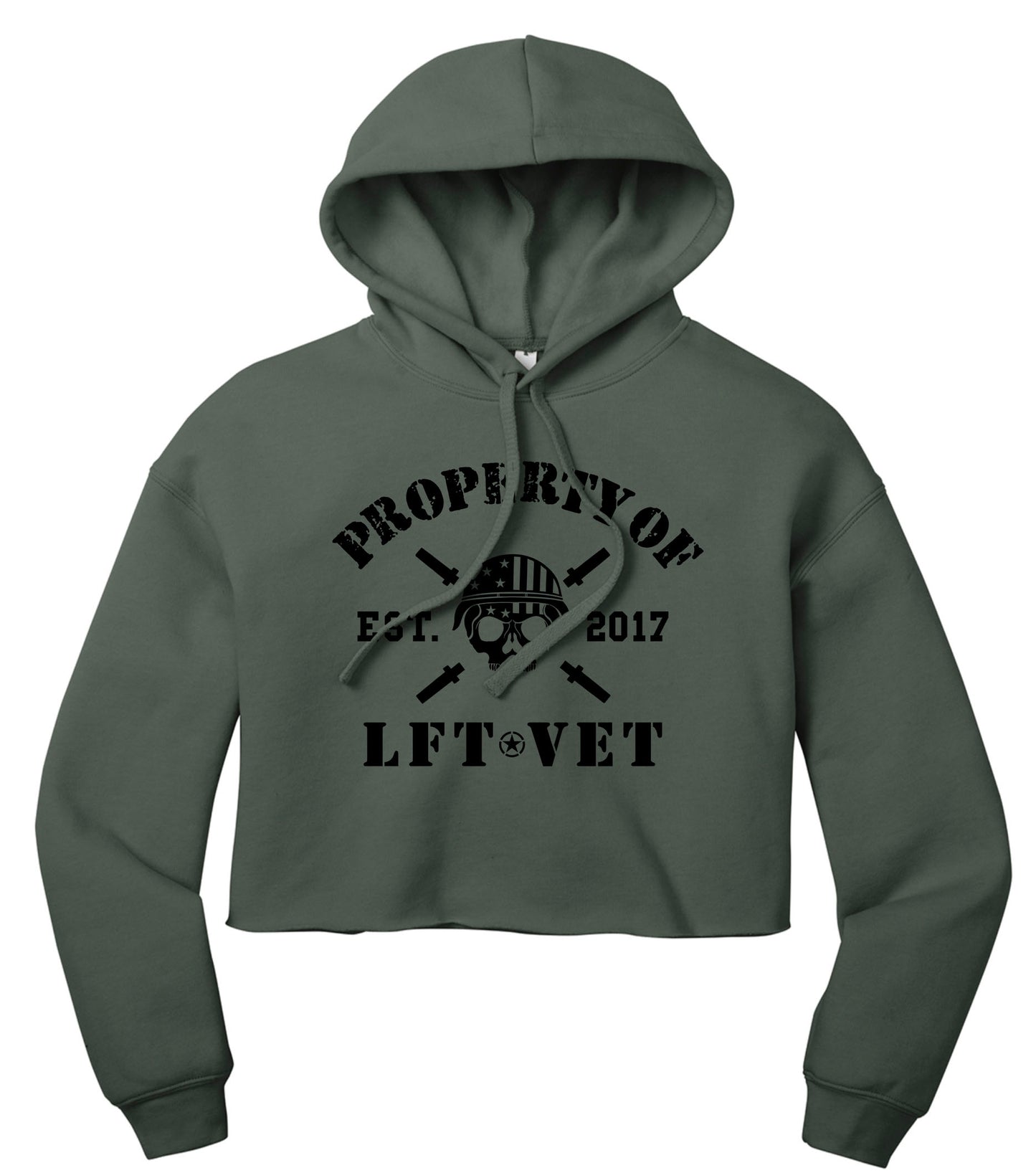 Property of LFTVET Crop Hoodie