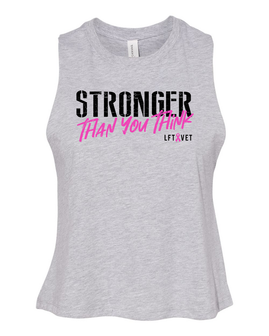 Stronger Cropped Racerback