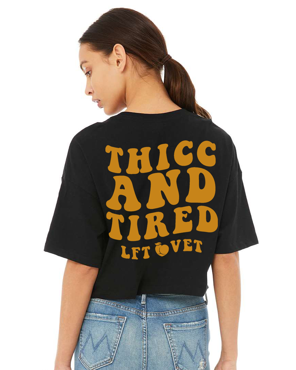 Thicc and Tired Cali Crop Tee